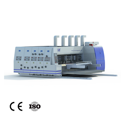 Certificat de alimentation de la CE de Slotter Machine Chain de couleur d'imprimante faite sur commande de Flexo